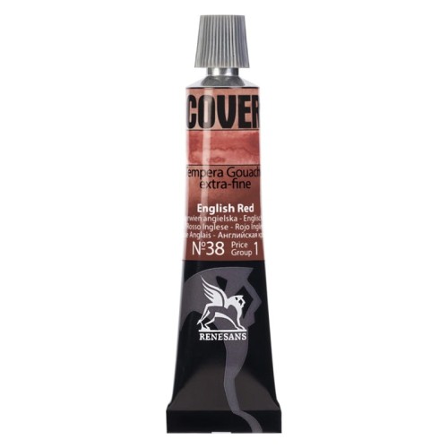 Przejdź do produktu Farba tempera RENESANS Cover 20 ml (38 - czerwień angielska)