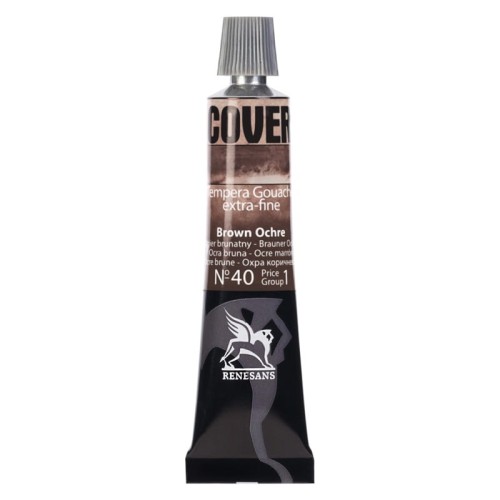 Przejdź do produktu Farba tempera RENESANS Cover 20 ml (40 - ugier brunatny)