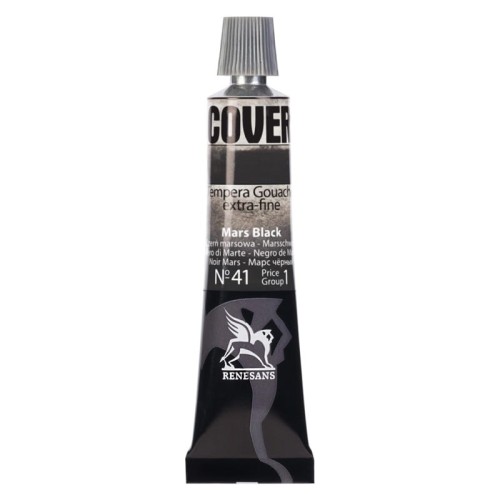 Przejdź do produktu Farba tempera RENESANS Cover 20 ml (41 - czerń marsowa)