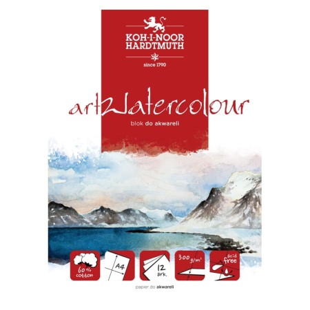 Blok do akwareli KOH-I-NOOR artWatercolour A4 300 g/m²