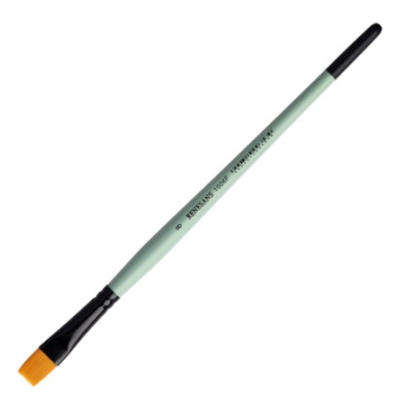 Pędzel syntetyczny złoty - płaski - RENESANS 1006F - nr 8