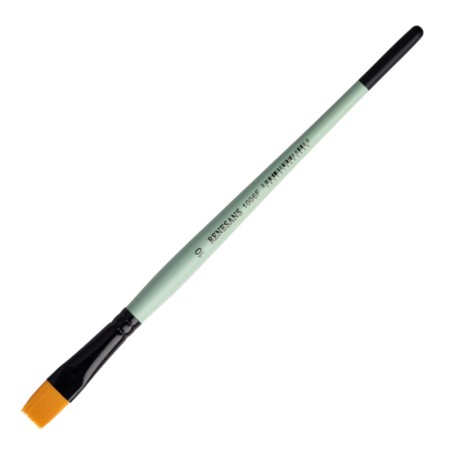 Pędzel syntetyczny złoty - płaski - RENESANS 1006F - nr 10