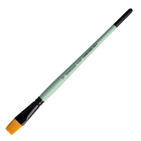 Pędzel syntetyczny złoty - płaski - RENESANS 1006F - nr 12
