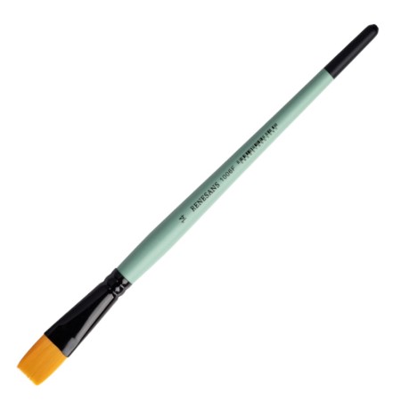 Pędzel syntetyczny złoty - płaski - RENESANS 1006F - nr 14