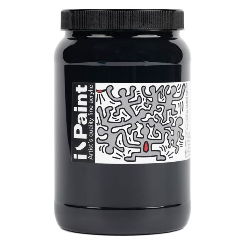 Przejdź do produktu Farba akrylowa RENESANS I-Paint 500 ml (18 - czerń karbonowa - sadza)