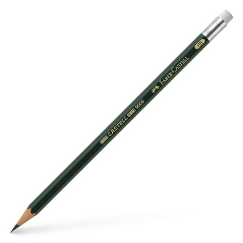 Przejdź do produktu Ołówek z gumką FABER-CASTELL 9000 HB