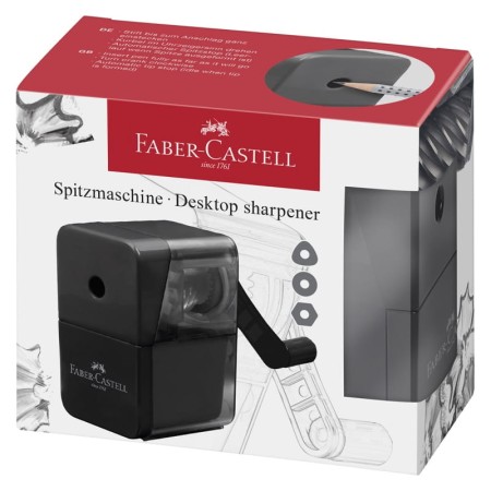 Temperówka na korbkę FABER-CASTER (czarna)