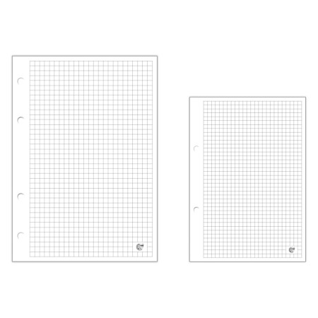 Wkład do segregatora w kratkę A5/A4 INTERDRUK - 100 kartek