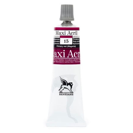 Farba akrylowa RENESANS Maxi Acril 60 ml (15 - czerwień podstawowa)