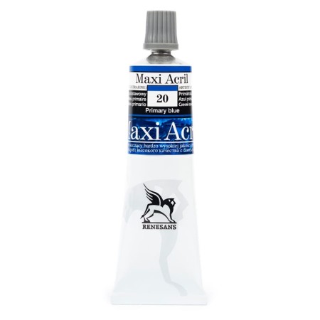 Farba akrylowa RENESANS Maxi Acril 60 ml (20 - błękit podstawowy)