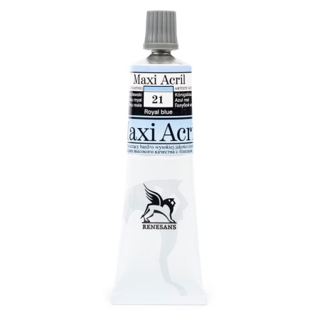 Farba akrylowa RENESANS Maxi Acril 60 ml (21 - błękit królewski)