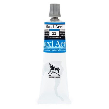 Farba akrylowa RENESANS Maxi Acril 60 ml (22 - błękit ceruleum)