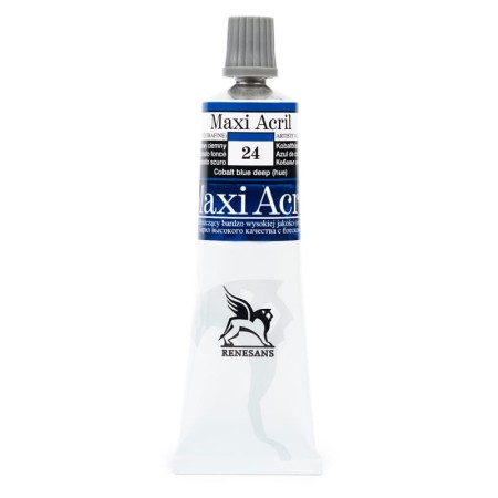 Farba akrylowa RENESANS Maxi Acril 60 ml (24 - błękit kobaltowy ciemny)