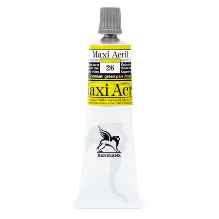 Farba akrylowa RENESANS Maxi Acril 60 ml (26 - zieleń kadmowa jasna)
