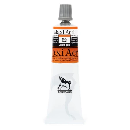 Farba akrylowa RENESANS Maxi Acril 60 ml (52 - złoto dukatowe)