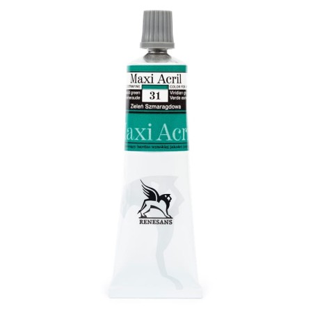 Farba akrylowa RENESANS Maxi Acril 60 ml (31 - zieleń szmaragdowa)