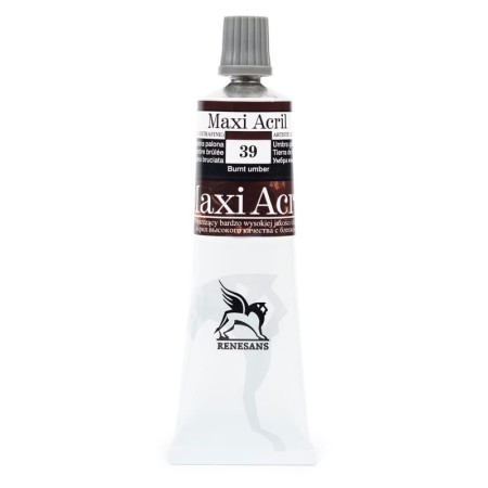 Farba akrylowa RENESANS Maxi Acril 60 ml (39 - umbra palona)