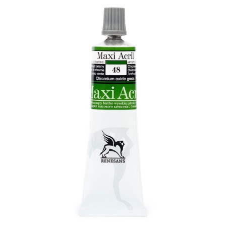 Farba akrylowa RENESANS Maxi Acril 60 ml (48 - zieleń chromowa)