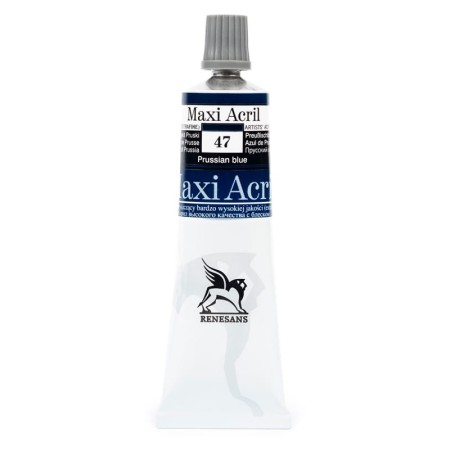 Farba akrylowa RENESANS Maxi Acril 60 ml (47 - błękit pruski)