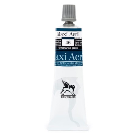 Farba akrylowa RENESANS Maxi Acril 60 ml (46 - zieleń ultramaryna)
