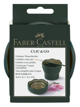 Pojemnik na wodę FABER-CASTELL Clic&Go (zielony)