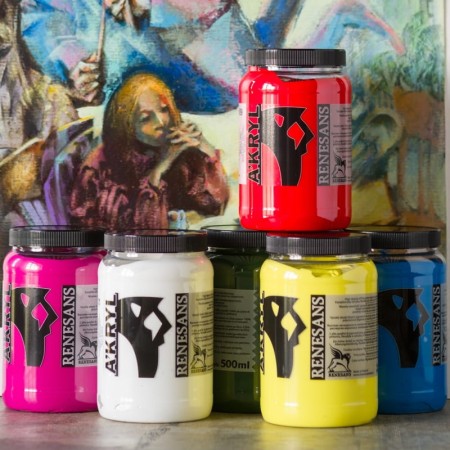 Farba akrylowa RENESANS A'KRYL 500 ml (08 - cynober)