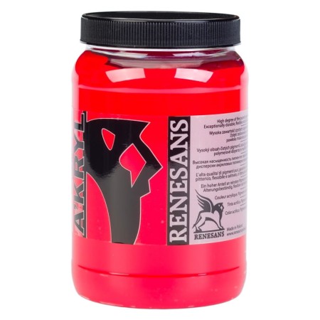 Farba akrylowa RENESANS A'KRYL 500 ml (09 - czerwień błyszcząca)