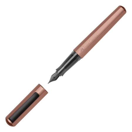 Pióro wieczne FABER-CASTELL Hexo - stalówka EF - BRĄZOWE