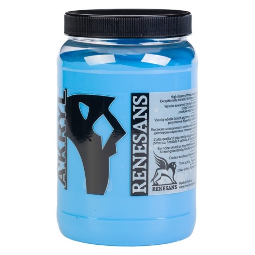 Przejdź do produktu Farba akrylowa RENESANS A'KRYL 500 ml (19 - błękit nieba)