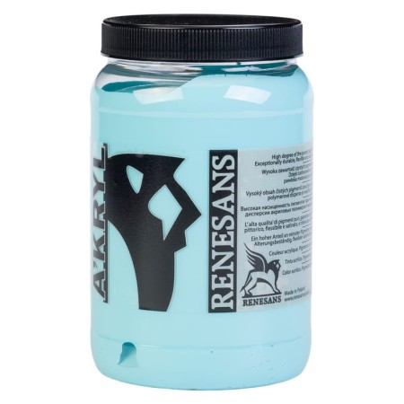 Farba akrylowa RENESANS A'KRYL 500 ml (39 - turkusowy)