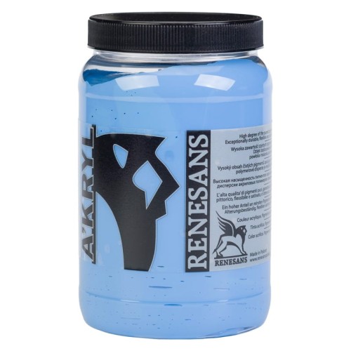 Przejdź do produktu Farba akrylowa RENESANS A'KRYL 500 ml (38 - błękit królewski)