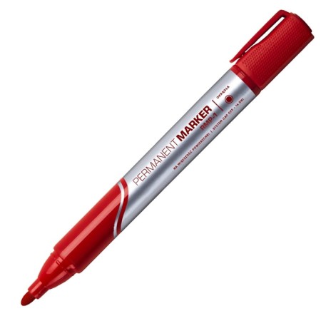 Marker permanentny RYSTOR RMP-1 - czerwony