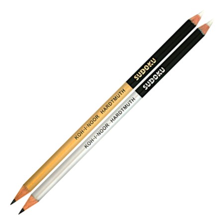 Ołówek grafitowo-gumowy KOH-I-NOOR Sudoku 2B