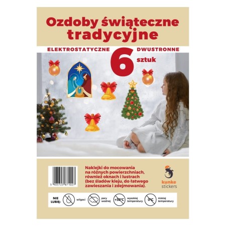 Naklejki ozdoby świąteczne KUNKE Stickers - tradycyjne