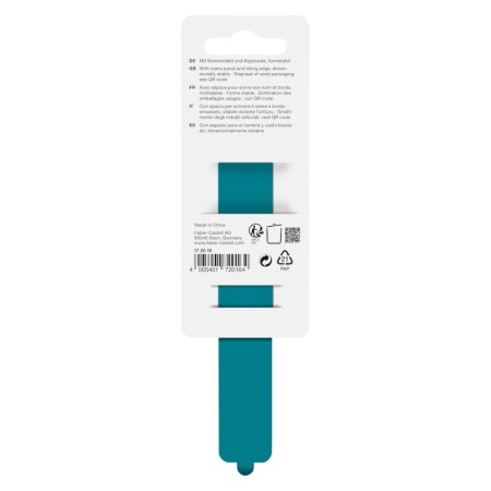 Linijka FABER-CASTELL Sparkle - morska - 15 cm