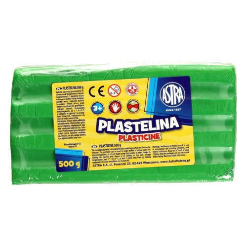 Przejdź do produktu Plastelina ASTRA - jasnozielona - 500 g