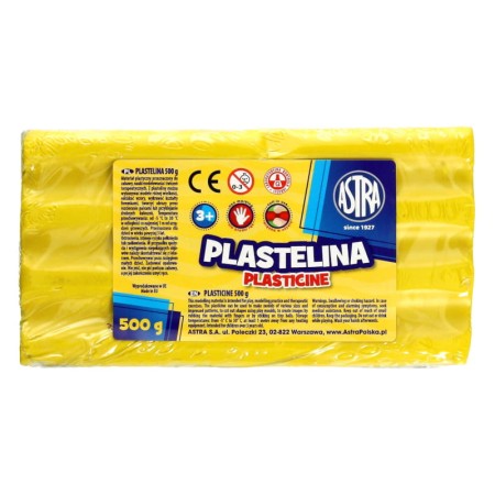 Plastelina ASTRA - żółta - 500 g