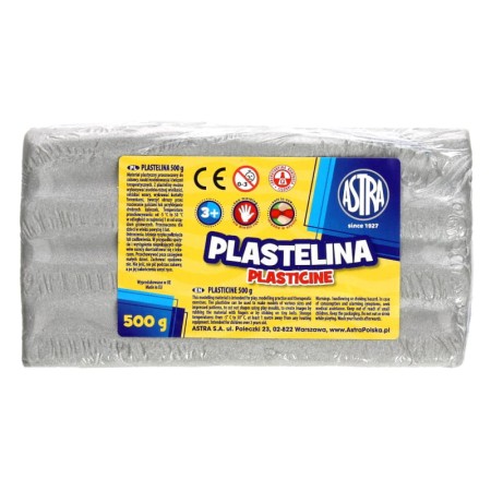 Plastelina ASTRA - srebrna - 500 g