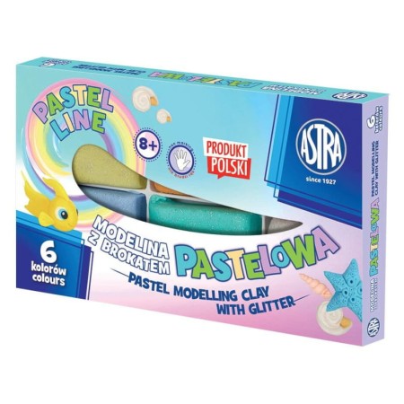 Modelina pastelowa z brokatem ASTRA - 6 kolorów.jpg