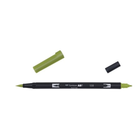 Pisak TOMBOW Dual Brush-Pen ABT 158 - dark olive