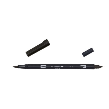 Pisak TOMBOW Dual Brush-Pen ABT N15 - black