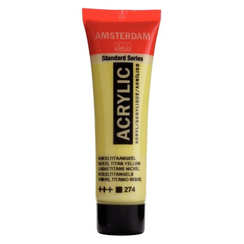 Przejdź do produktu Farba akrylowa AMSTERDAM 20 ml (274 - Nickel Titanium Yellow)