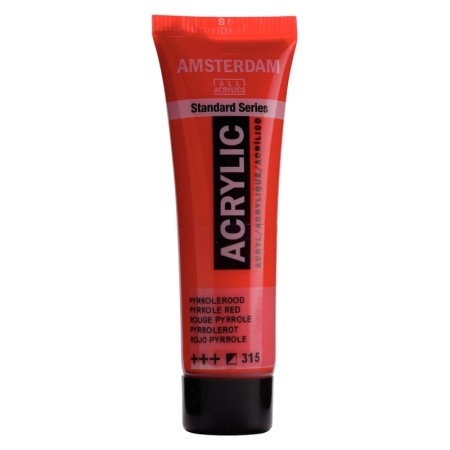 Farba akrylowa AMSTERDAM 20 ml (315 - Pyrrole Red)