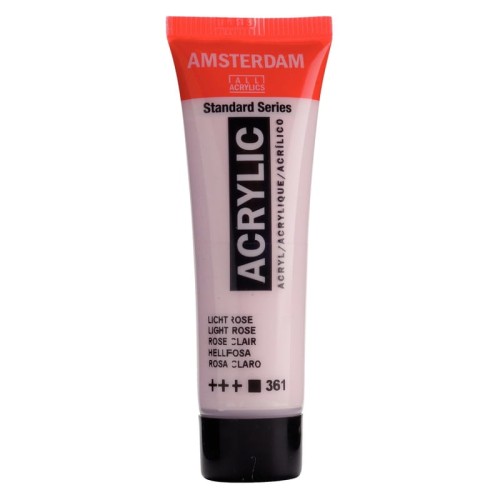 Przejdź do produktu Farba akrylowa AMSTERDAM 20 ml (361 - Light Rose)