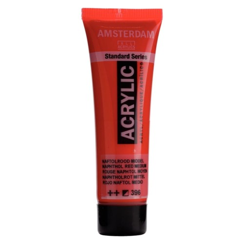 Przejdź do produktu Farba akrylowa AMSTERDAM 20 ml (396 - Naphthol Red Medium)