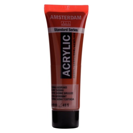 Farba akrylowa AMSTERDAM 20 ml (411 - Burnt Sienna)