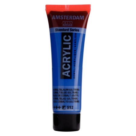Farba akrylowa AMSTERDAM 20 ml (512 - Cobalt Blue - Ultramarine)