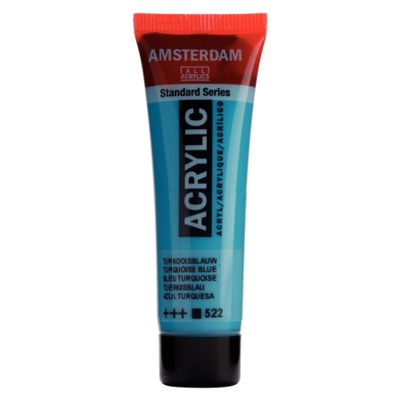 Farba akrylowa AMSTERDAM 20 ml (522 - Turquoise Blue)