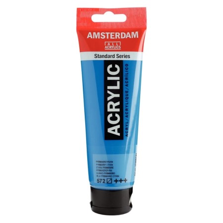 Farba akrylowa AMSTERDAM 120 ml (572 - Primary Cyan)