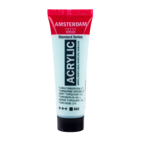 Farba akrylowa AMSTERDAM 20 ml (660 - Turquoise Green Light)